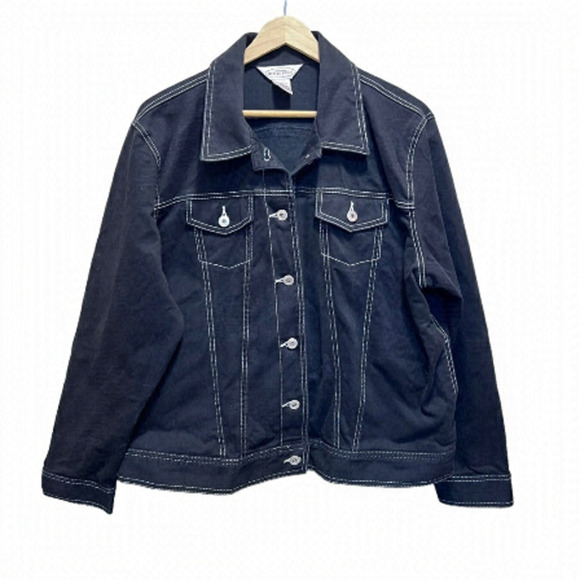 Northern Reflections Jackets & Blazers - North Reflections Black Denim Jacket Size XL